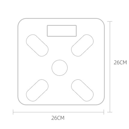 Smart Bluetooth Weight Scale Home Body Fat Measurement Health Scale Battery Model(Curve White)-garmade.com