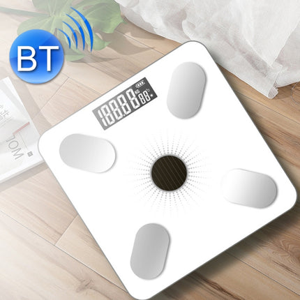 Smart Bluetooth Weight Scale Home Body Fat Measurement Health Scale Charge Model(White (Silk Screen Film)-garmade.com