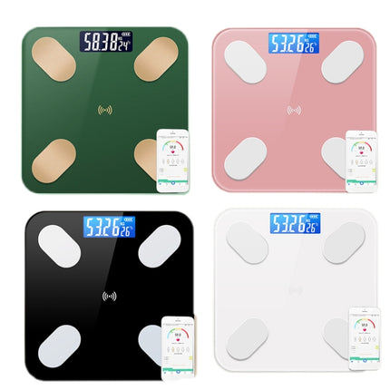 Smart Bluetooth Weight Scale Home Body Fat Measurement Health Scale Charge Model(White True Class)-garmade.com