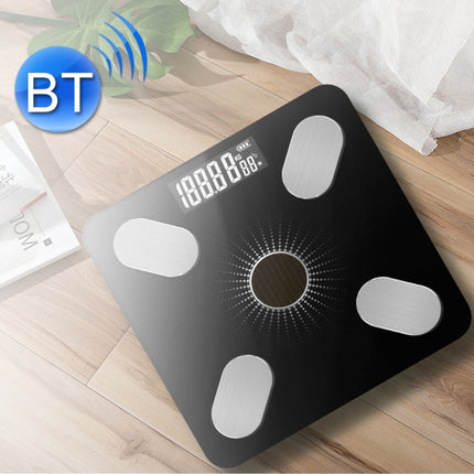 Smart Bluetooth Weight Scale Home Body Fat Measurement Health Scale Solar + Charge Model(Black Silk Screen Film)-garmade.com