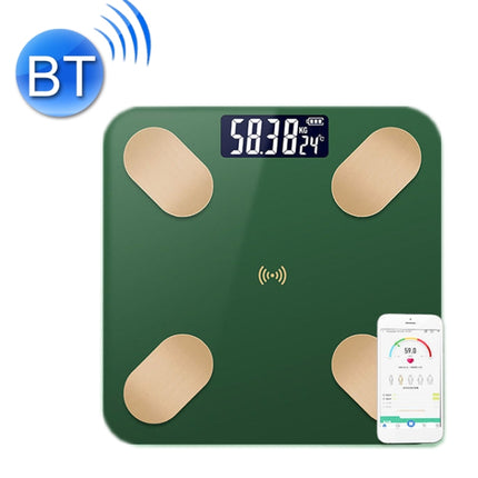 Smart Bluetooth Weight Scale Home Body Fat Measurement Health Scale Solar + Charge Model(Emerald Gold True Class)-garmade.com