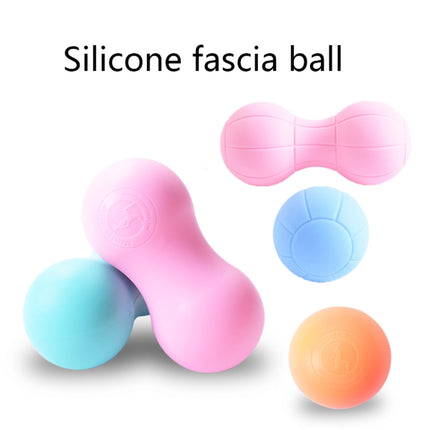 Fascia Ball Muscle Relaxation Yoga Ball Back Massage Silicone Ball, Specification: Flat Pink Ball-garmade.com