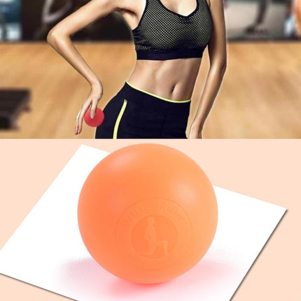 Fascia Ball Muscle Relaxation Yoga Ball Back Massage Silicone Ball, Specification: Flat Orange Ball-garmade.com