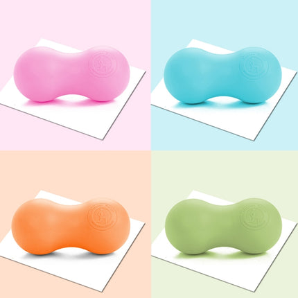 Fascia Ball Muscle Relaxation Yoga Ball Back Massage Silicone Ball, Specification: Flat Pink Peanut Ball-garmade.com