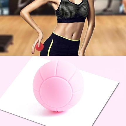 Fascia Ball Muscle Relaxation Yoga Ball Back Massage Silicone Ball, Specification: Basketball Pink Ball-garmade.com