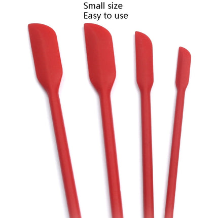 2 Sets 4 in 1 Silicone Mini-Pointed Scraper Lengthening Cosmetic Bottle Scraper Jam Spatula Set(Colorful)-garmade.com