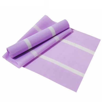 3 PCS Latex Yoga Stretch Elastic Belt Hip Squat Resistance Band, Specification: 1500x150x0.35mm (Two-color Purple)-garmade.com