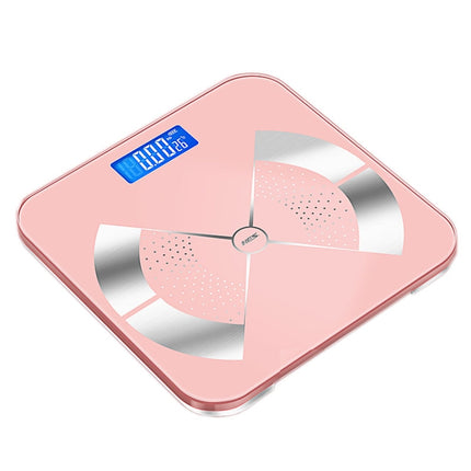 Home Weight Scale Accurate Healthy Body Fat Scale, Size: 26x26cm(Battery Version Pink)-garmade.com