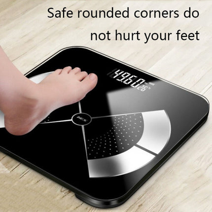 Home Weight Scale Accurate Healthy Body Fat Scale, Size: 28x28cm(Battery Version Black)-garmade.com