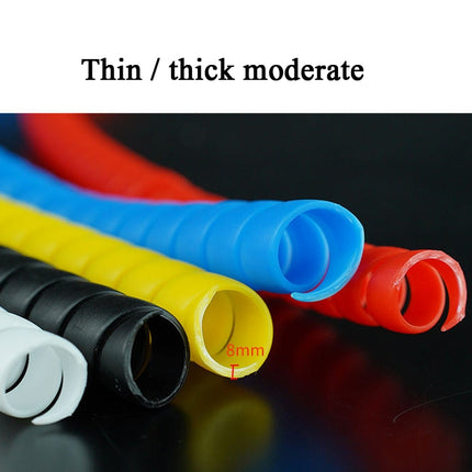 4 PCS Scooter Harness Line Pipe Change Line Pipe Winding Pipe Fittings For Xiaomi Mijia M365,Cable Length: 1m(Yellow)-garmade.com