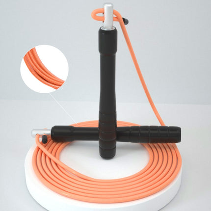 AMYUP Adjustable Bearing Anti-winding PVC Steel Wire Skipping Rope, Cable Length: 3m(Orange)-garmade.com