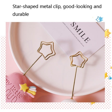 2 PCS 6650 Cute Cartoon Shape Photo Clipper Name Card Clip Desktop Decorative Small Ornaments(Cloud)-garmade.com