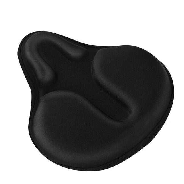 2 PCS Bicycle Cushion Cover Mountain Bike Road Bike Thickened Silicone Cushion Cover Riding Equipment(Black)-garmade.com