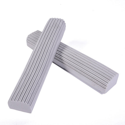 2 PCS 28cm Half-Fold Narrow Mouth Universal Mop Sponge Tape Head Replacement Fittings(Gray)-garmade.com