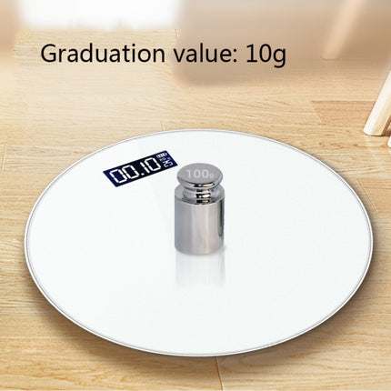 LCD Display Electronic Scale Household Weighing Health Scale Battery Model(White)-garmade.com