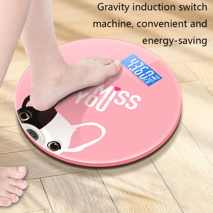 ZJ26 Weight Scale Home Smart Electronic Scale, Size: Battery(Pink)-garmade.com