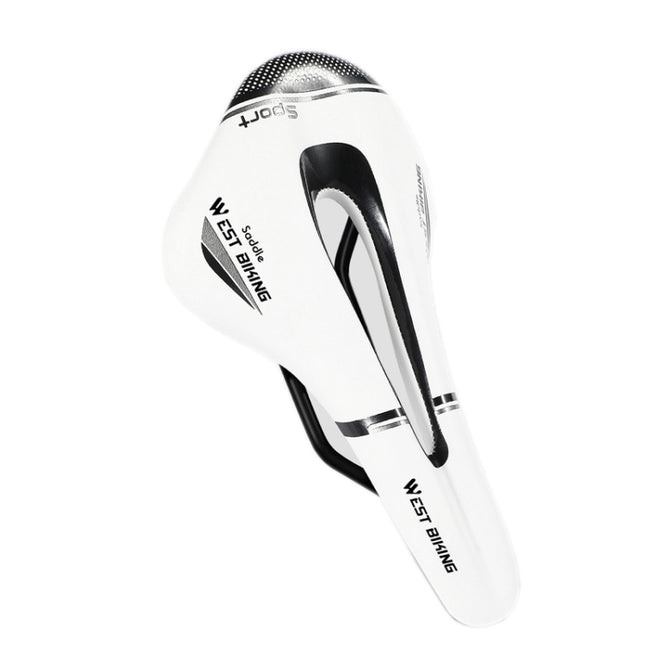 WEST BIKING YP0801117 Bike Cushion Riding Comfort Road Car Mountain Bike Seat Cushion Accessories, Size: Free Size(White Black)-garmade.com