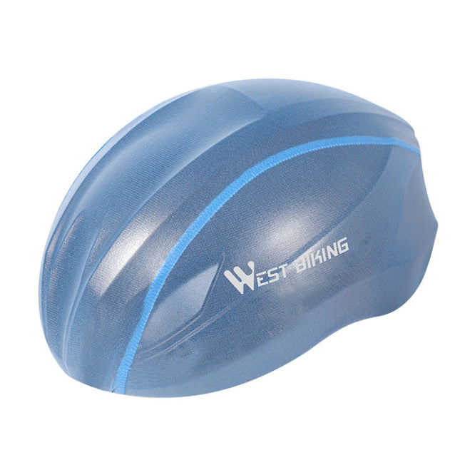 2 PCS WEST BIKING YP0708080 Mountain Road Bike Cycling Helmet Windproof Dustproof Reflective Rainproof Cover, Size: Free Size(Blue)-garmade.com