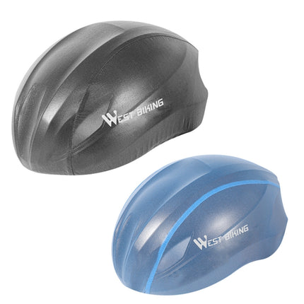 2 PCS WEST BIKING YP0708080 Mountain Road Bike Cycling Helmet Windproof Dustproof Reflective Rainproof Cover, Size: Free Size(Blue)-garmade.com