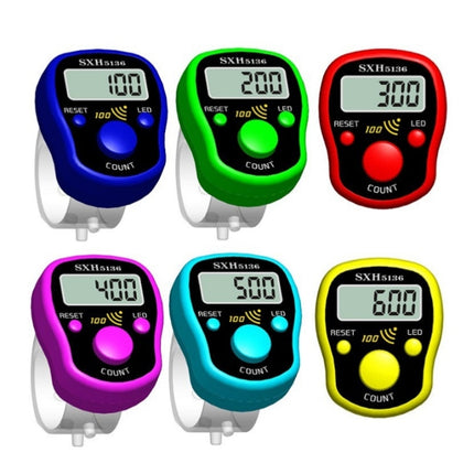 4 PCS LED Luminous Electronic Counter with Sound Reminder Function After A Hundred, Random Colour Delivery-garmade.com