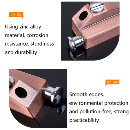 KDS-A013 Zinc Alloy Rotary Door Latch Lock Surface Mounted Spring Rotary Latch Lock, Specification: Black Ancient-garmade.com