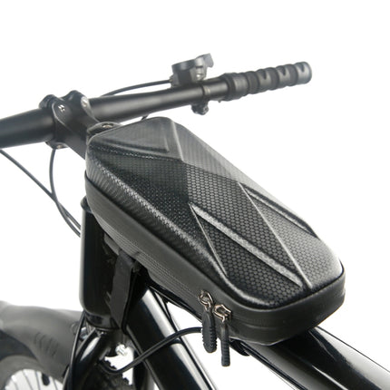 B40 Bicycle EVA Hard Shell Bike Front Package Mountain Bike Front Beam Bag(Black)-garmade.com