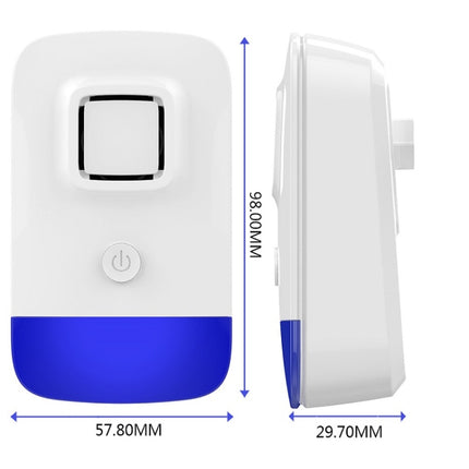 Household Ultrasonic Electronic Mosquito Repellent High-Power Frequency Conversion Mouse Repellent Specifications: EU Plug(White)-garmade.com
