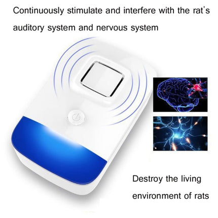 Household Ultrasonic Electronic Mosquito Repellent High-Power Frequency Conversion Mouse Repellent Specifications: UK Plug(White)-garmade.com