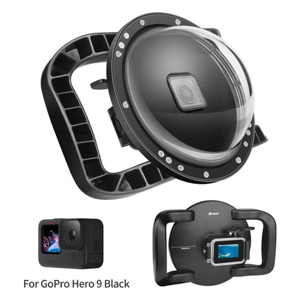 SHOOT XTGP559 Dome Port Underwater Diving Camera Lens Transparent Cover Housing Case For GoPro HERO10 Black / HERO9 Black-garmade.com