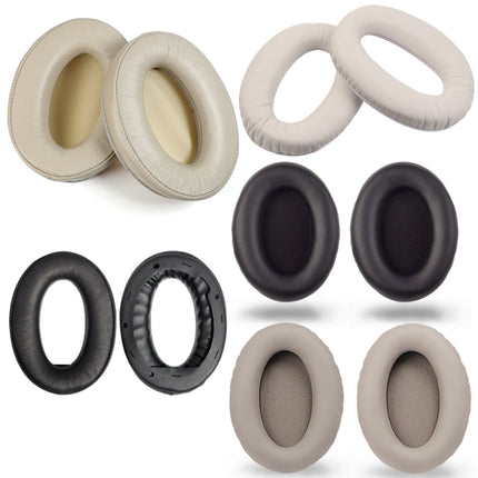 2 PCS Headset Comfortable Sponge Cover For Sony WH-1000xm2/xm3/xm4, Colour: (1000XM3)Black Protein With Card Buckle-garmade.com