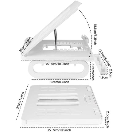 A23 Foldable Notebook Stand With 10-Speed Adjustment Computer Cooling Lifting Stand, Colour: Regular (Black )-garmade.com