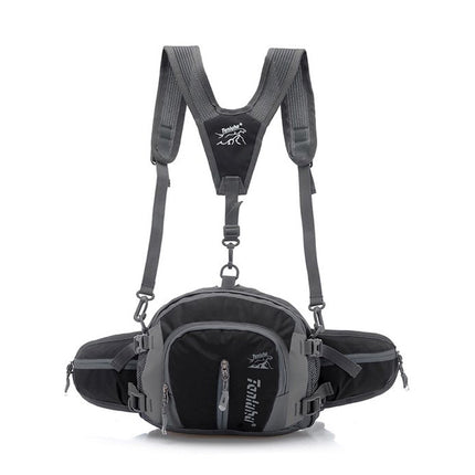 Tanluhu TLH322 Multi-Function Outdoor Waist Bag Hiking Riding Kettle Bag Travel SLR Camera Bag(Black)-garmade.com
