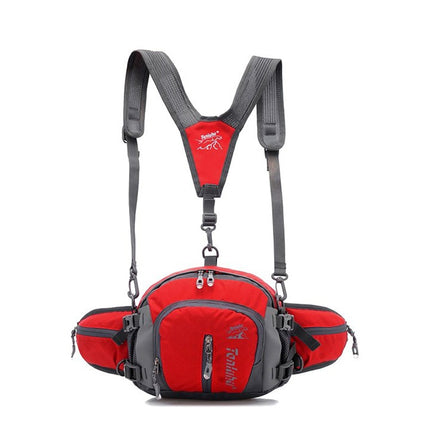Tanluhu TLH322 Multi-Function Outdoor Waist Bag Hiking Riding Kettle Bag Travel SLR Camera Bag(Red)-garmade.com