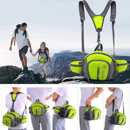 Tanluhu TLH322 Multi-Function Outdoor Waist Bag Hiking Riding Kettle Bag Travel SLR Camera Bag(Purple)-garmade.com