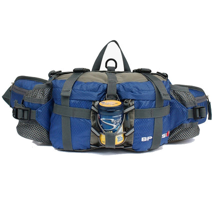 5L Outdoor Sports Multifunctional Cycling Hiking Waist Bag Waterproof Large-Capacity Kettle Bag, Size: 28.5 x 15 x 13cm(Dark Blue)-garmade.com