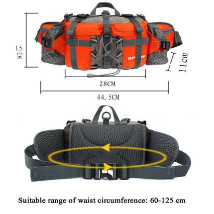 5L Outdoor Sports Multifunctional Cycling Hiking Waist Bag Waterproof Large-Capacity Kettle Bag, Size: 28.5 x 15 x 13cm(Orange)-garmade.com