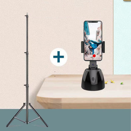 360-Degree Smart Follow-Up Selfie Live Video Recording Tripod Heads Battery Tripod Heads-garmade.com
