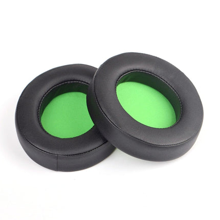 2 PCS Headset Sponge Case For Razer BlackShark V2/V2X/V2SE, Colour: Ellipse(Black Green Net)-garmade.com