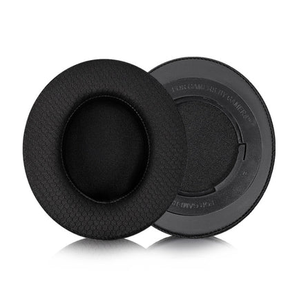 2 PCS Headset Sponge Case For Razer BlackShark V2/V2X/V2SE, Colour: Ellipse(Black Net Black Bottom)-garmade.com