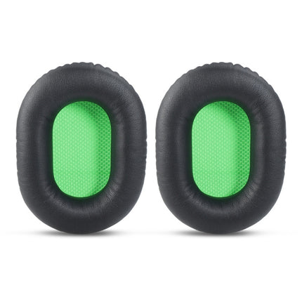 2 PCS Headset Sponge Cover For Razer V2, Colour: Black Skin Green Net-garmade.com