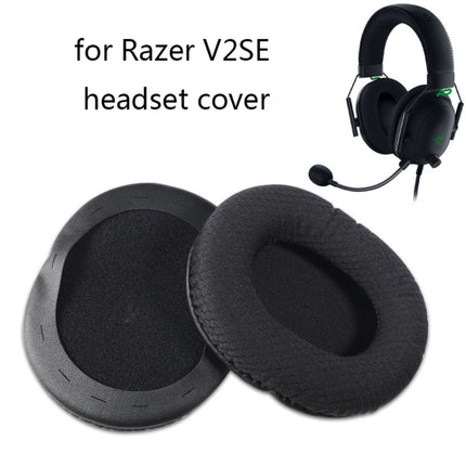 2 PCS Headset Sponge Cover For Razer V2, Colour: Black Mesh-garmade.com