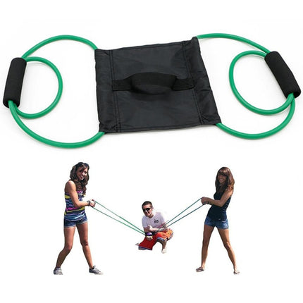 Outdoor Water Balloon Launcher Elastic 3 People Bomb Beach Party Toys Line Length 2.1m-garmade.com