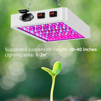 LED Quantum Plate Full Spectrum Plant Growth Lamp Waterproof Basin Planting Filling Light, Specification: 312 Beads EU Plug-garmade.com