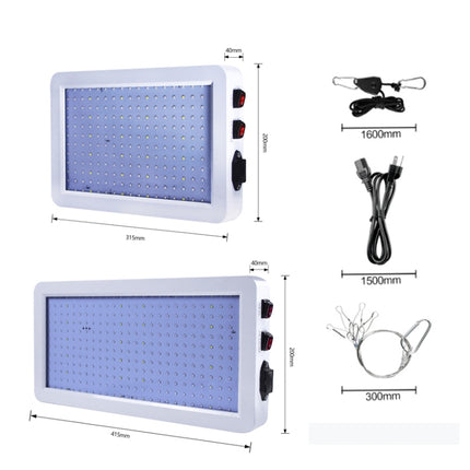 LED Quantum Plate Full Spectrum Plant Growth Lamp Waterproof Basin Planting Filling Light, Specification: 312 Bead UK Plug-garmade.com