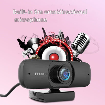 HD Version 1080P C60 Webcast Webcam High-Definition Computer Camera With Microphone, Cable Length: 2.5m-garmade.com