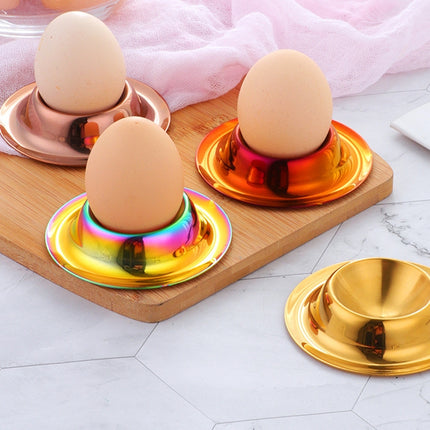 2 PCS Stainless Steel Egg Tray Table Utensils, Specification: Silver-garmade.com