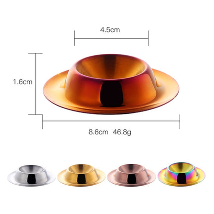 2 PCS Stainless Steel Egg Tray Table Utensils, Specification: Magic Colorful-garmade.com