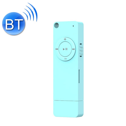 XT02 U Disk Style MP3 Music Player, Memory Capacity: Bluetooth Set(Blue)-garmade.com
