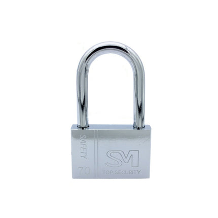 4 PCS Square Blade Imitation Stainless Steel Padlock, Specification: Long 70mm Open-garmade.com