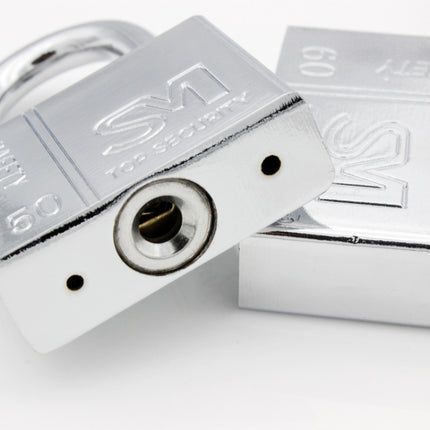 4 PCS Square Blade Imitation Stainless Steel Padlock, Specification: Long 70mm Open-garmade.com